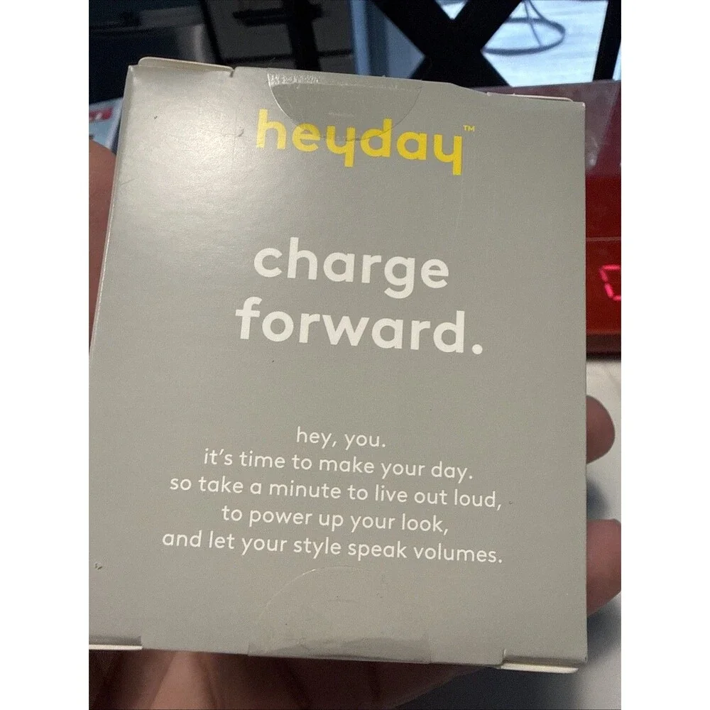 Heyday Artist Series Wall Charger 20W USB-C  + USB-A Power Ports Black Agate NWT